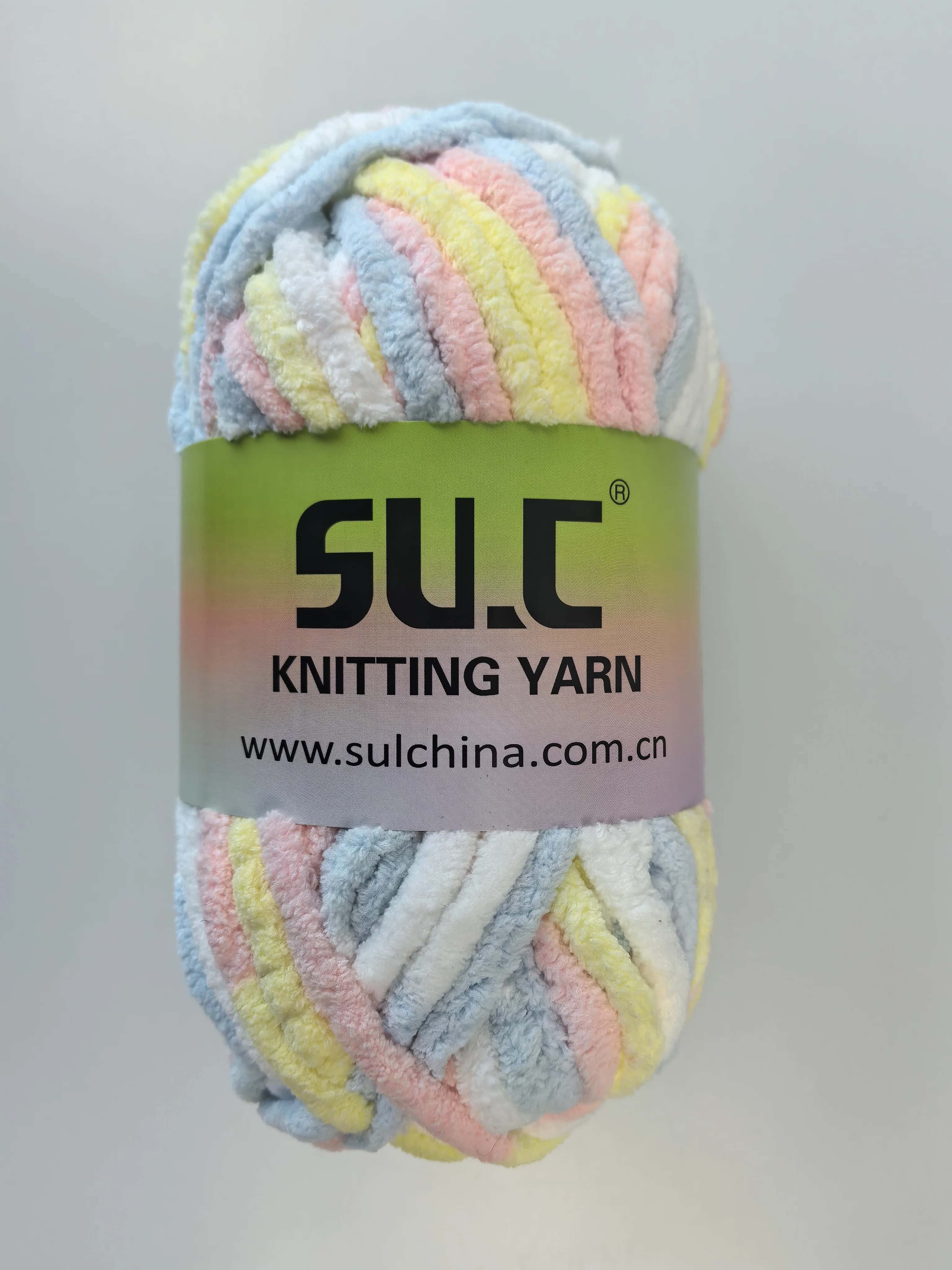 Chenille Baby Blanket Yarn Amigurumi Yarn for Crocheting and Knitting Super Bulky