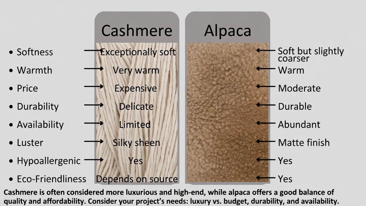 Cover Image for Alpaca vs Cashmere: Which Is More High-End?