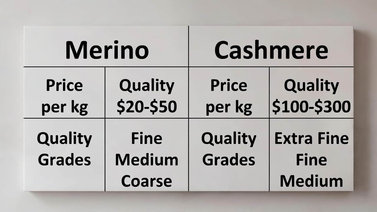 Cover Image for Is Merino More Expensive Than Cashmere? Price Comparison