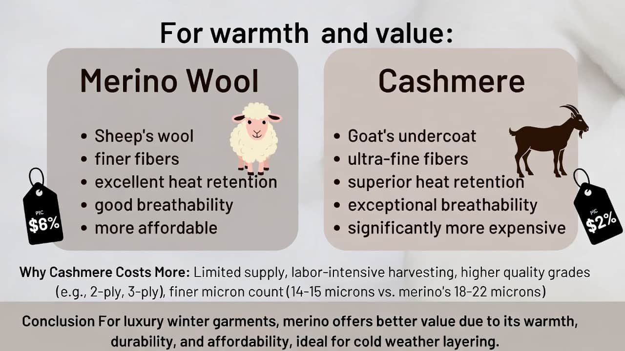 Cover Image for Is Merino as Warm as Cashmere? Warmth Comparison Guide