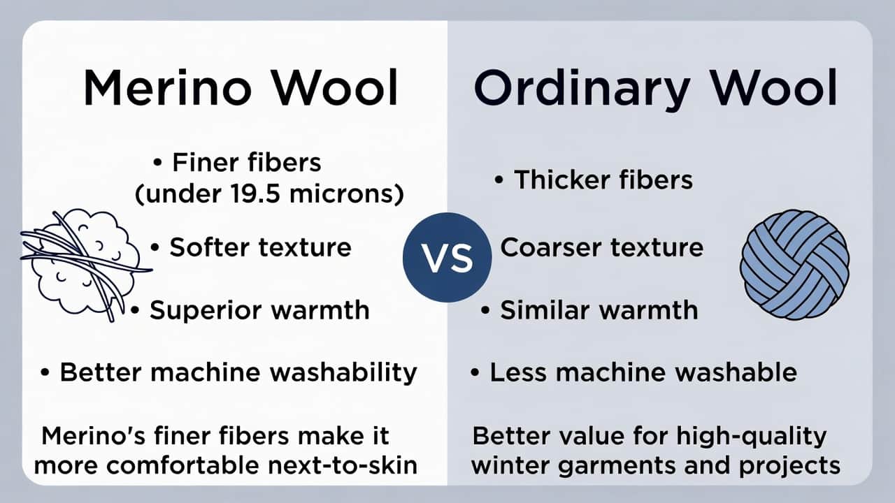 Cover Image for Merino Wool vs Ordinary Wool: Key Differences Explained