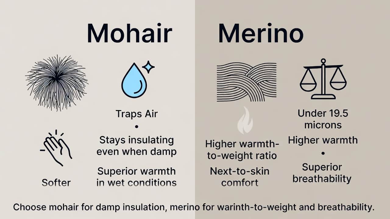 Cover Image for Mohair vs Merino Warmth: Which Is Warmer?