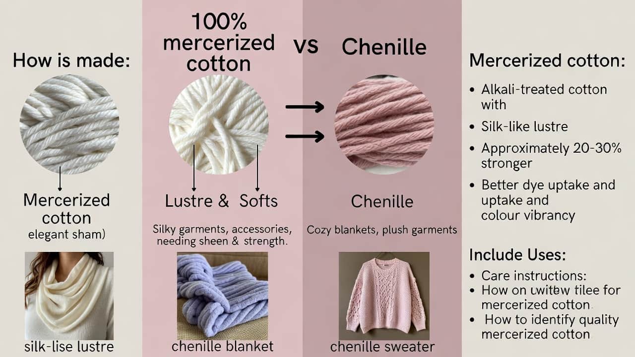 Cover Image for What Is 100% Mercerized Cotton Yarn? Definition, Benefits, and Uses