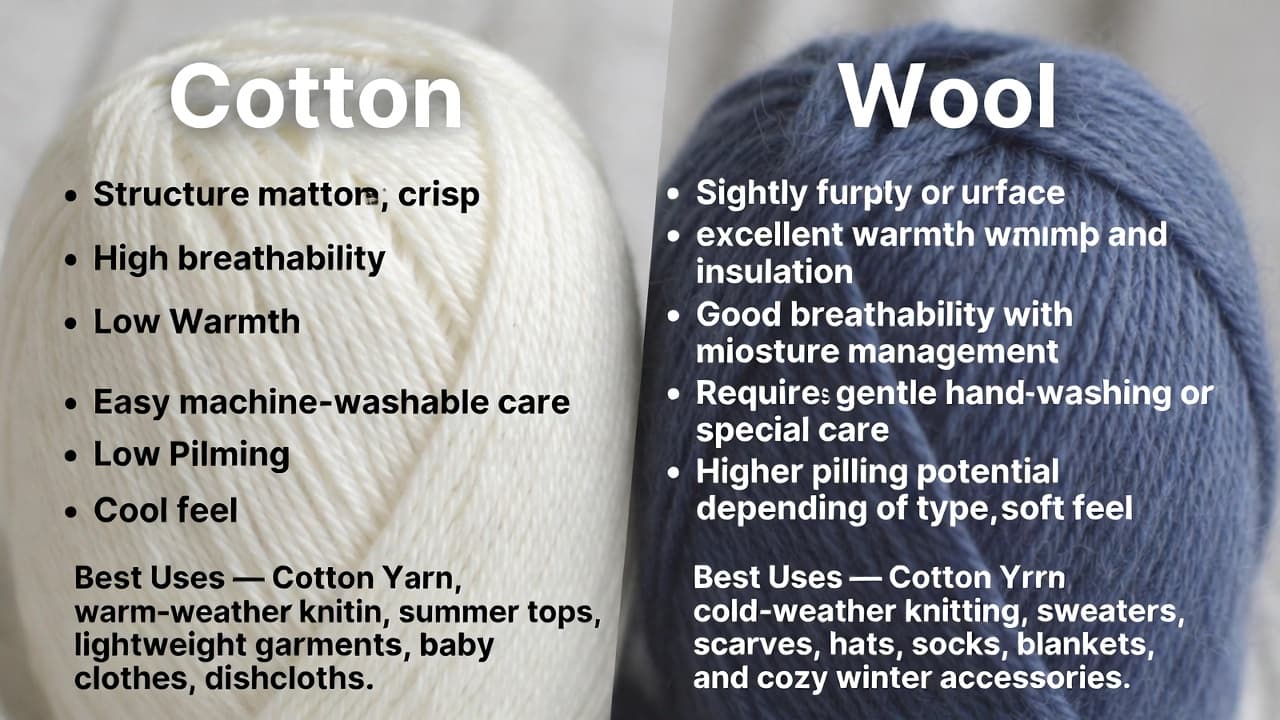 Cover Image for Is Cotton Yarn Better Than Wool? Comparison Guide
