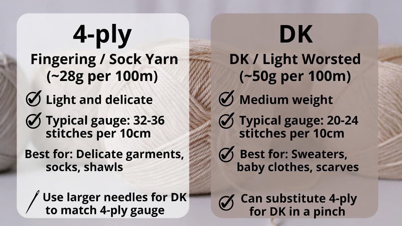 Cover Image for 4 Ply Wool vs DK Yarn: Can You Substitute and How
