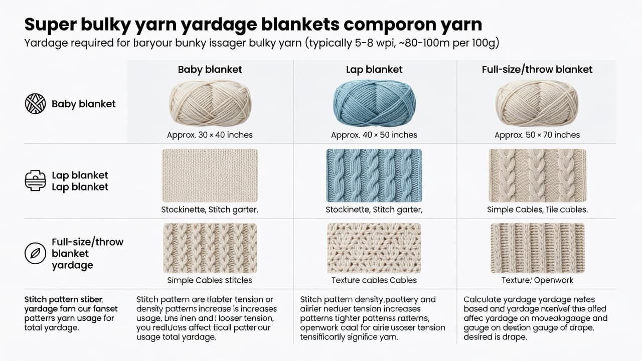 Cover Image for How Much Super Bulky Yarn Do I Need for a Blanket?