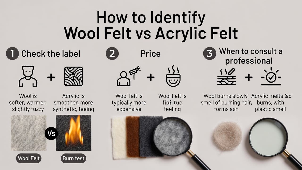 Cover Image for How to Tell If Felt Is Wool or Acrylic: 5 Simple Methods