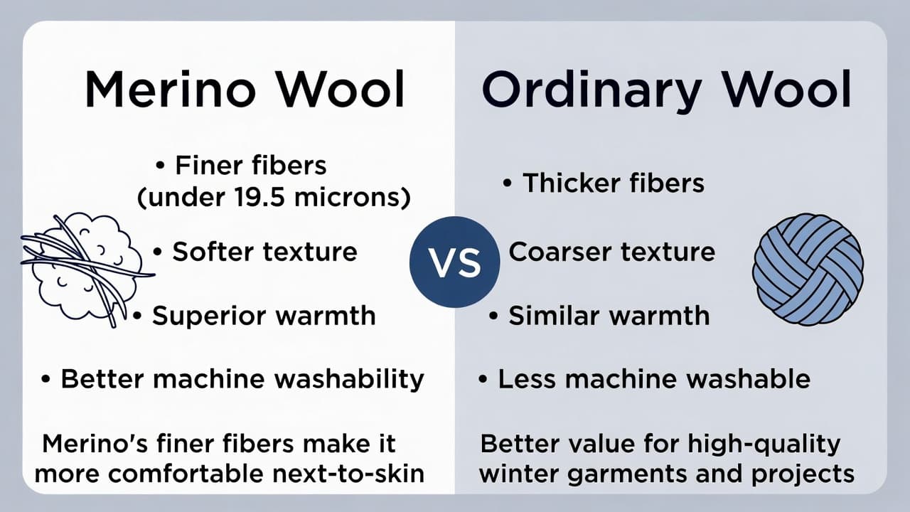 Cover Image for Merino Wool vs Ordinary Wool: Key Differences Explained