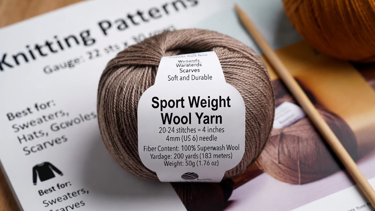Cover Image for What Is Sport Weight Wool Yarn? Uses and Characteristics