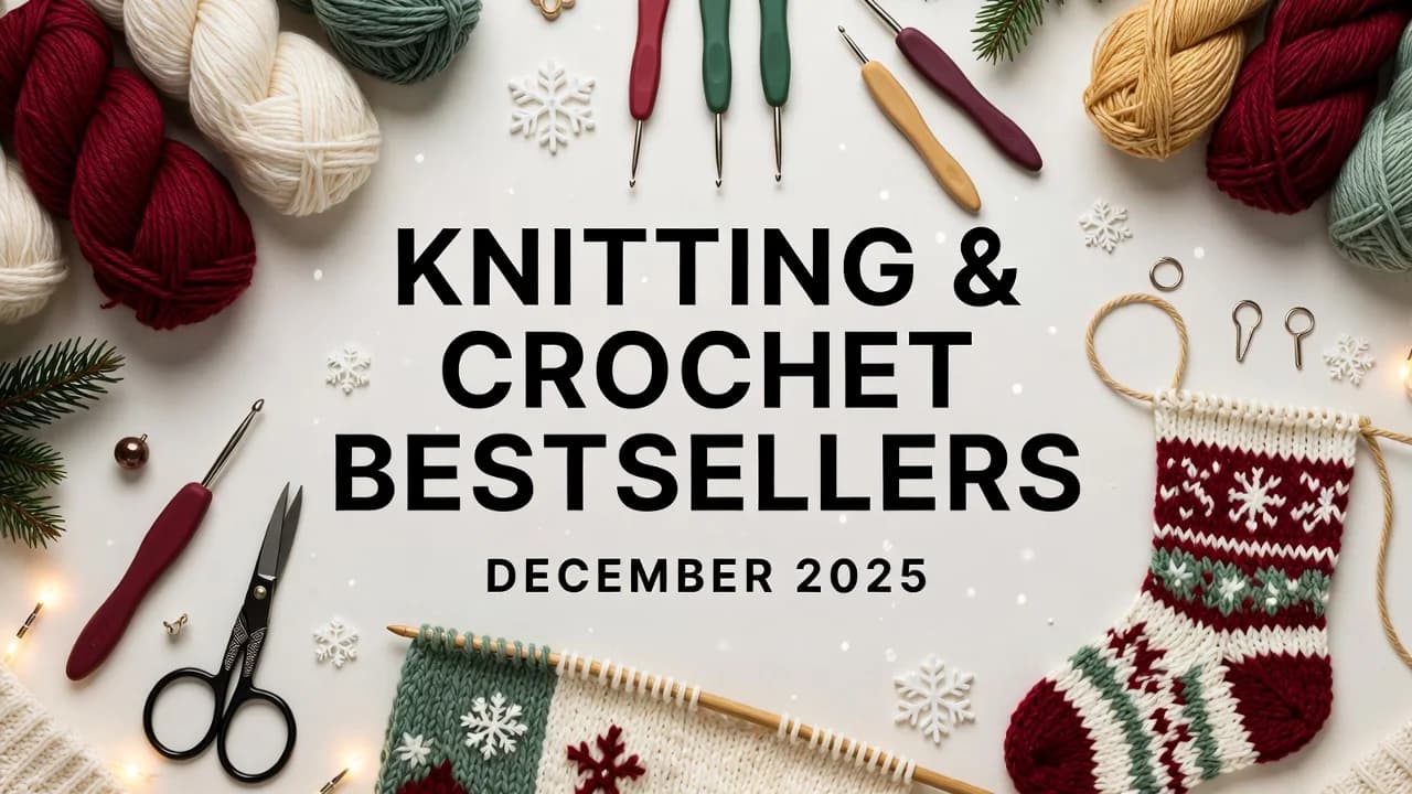 Cover Image for Amazon Knitting Crochet Supplies Best Sellers #21-#30 (December 2025): Craft Kits & Baby Yarns