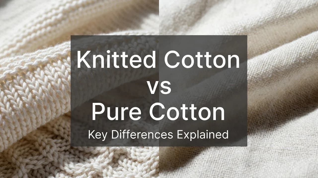 Cover Image for Knitted Cotton vs Pure Cotton - Structure, Comfort & Best Uses