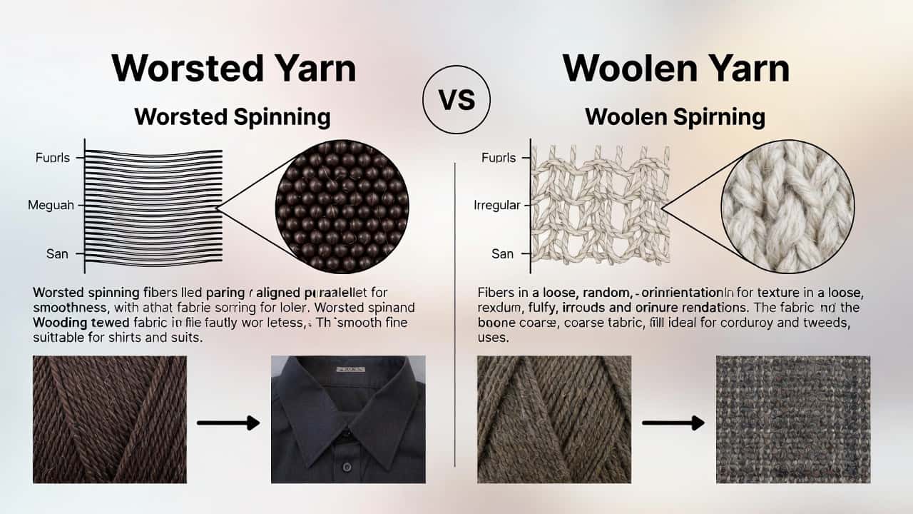 Cover Image for Worsted-garn vs woolen-garn: Viktiga skillnader förklarade