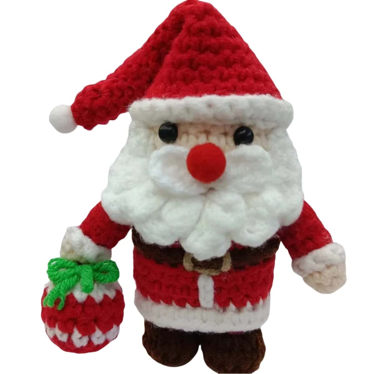 DIY Crochet Kit for Beginners - Santa Claus Amigurumi with Gift Sack