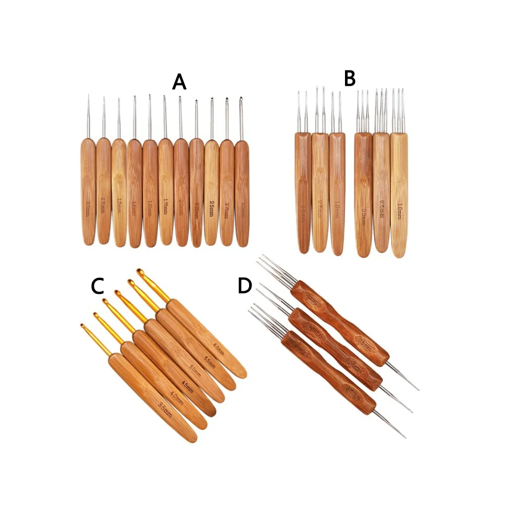 Herramienta de crochet para trenzas y dreadlocks para trenzado de cabello y manualidades de trenzas