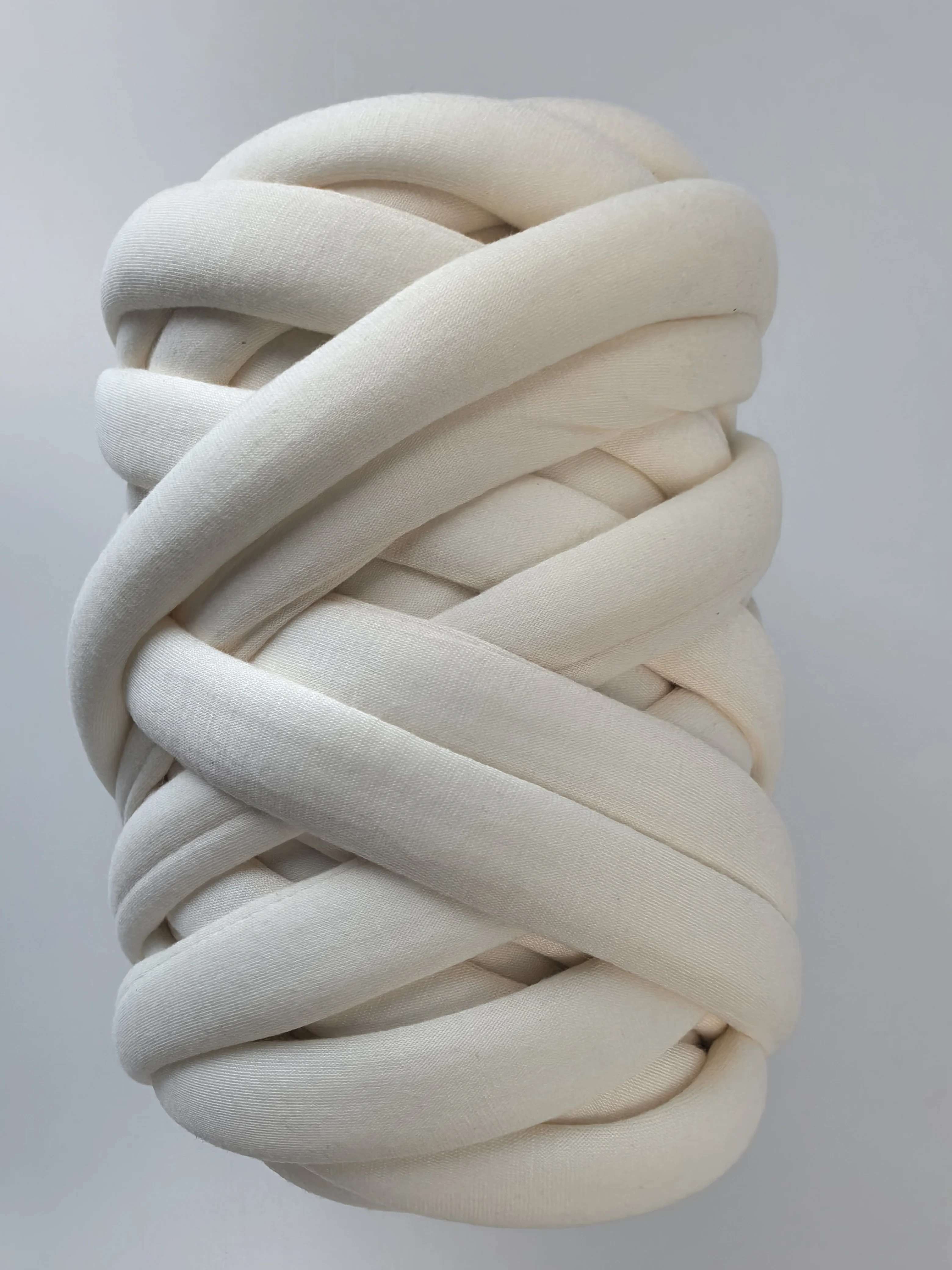 Arm Knitting Yarn for Chunky Yarn Giant Tubular Crochet Making Blanket, Jersey Fabric Hand Knitting Braided Knot Throw Washable Tube Bulky for Weave Craft.