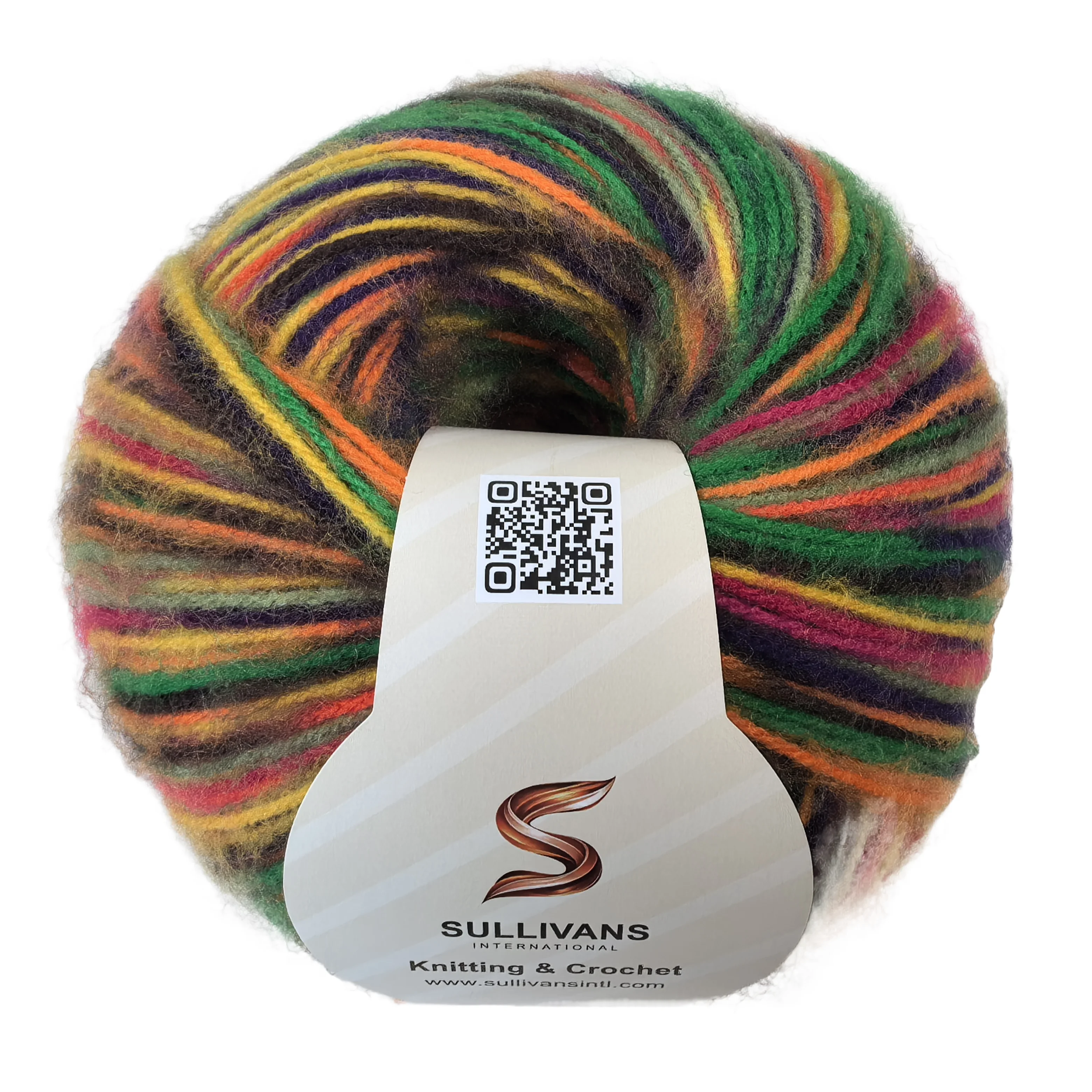 Fio melange fofinho para tricô e crochê – fio worsted acrílico 100 %, gradiente multicolor Cloudburst para gorro, cachecol e camisola