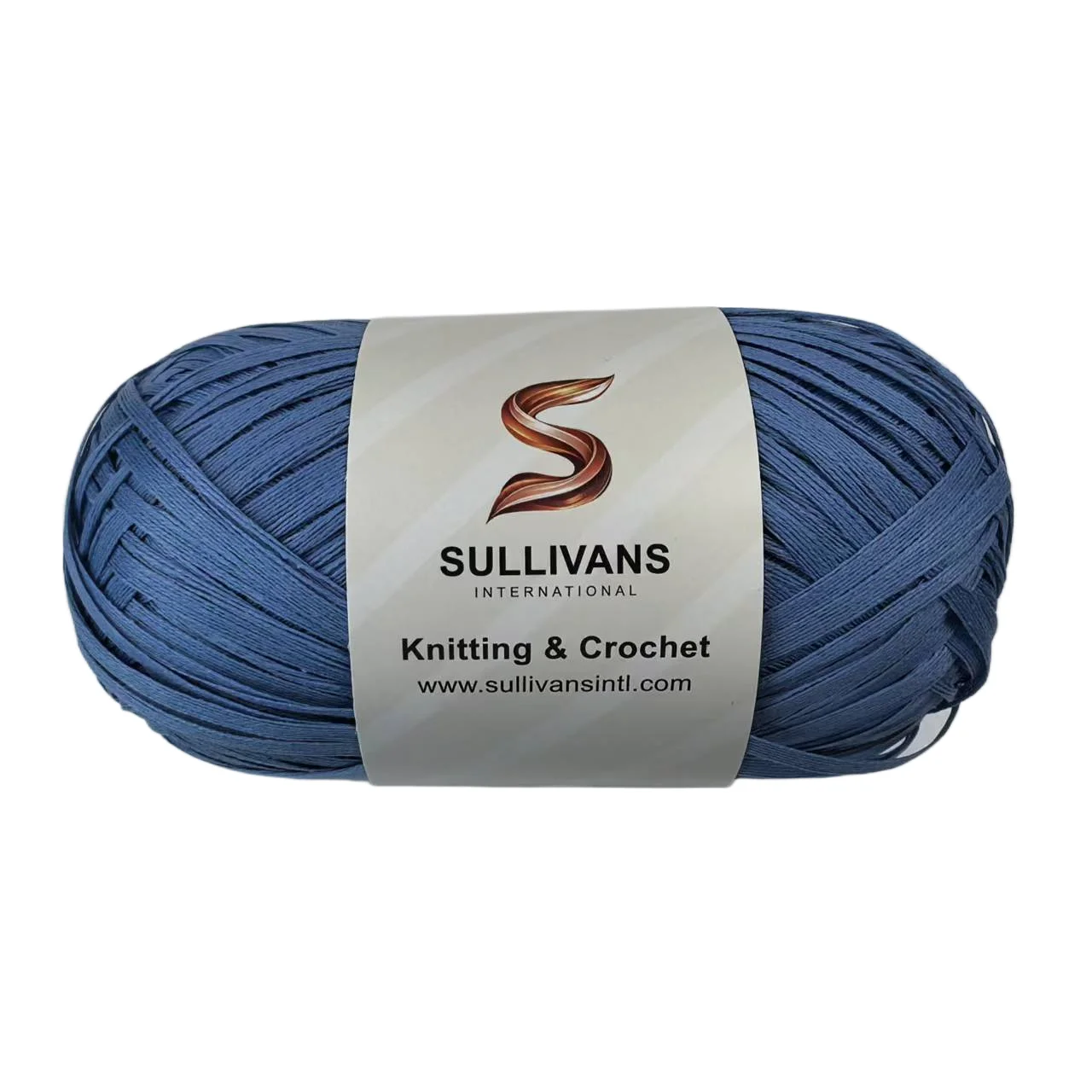 Katoenen raffiagaren voor haken zomer strandtas/hoed, 100 gram, 250 m lint papiergaren voor beginners, DIY handbreien handtas lichtblauw